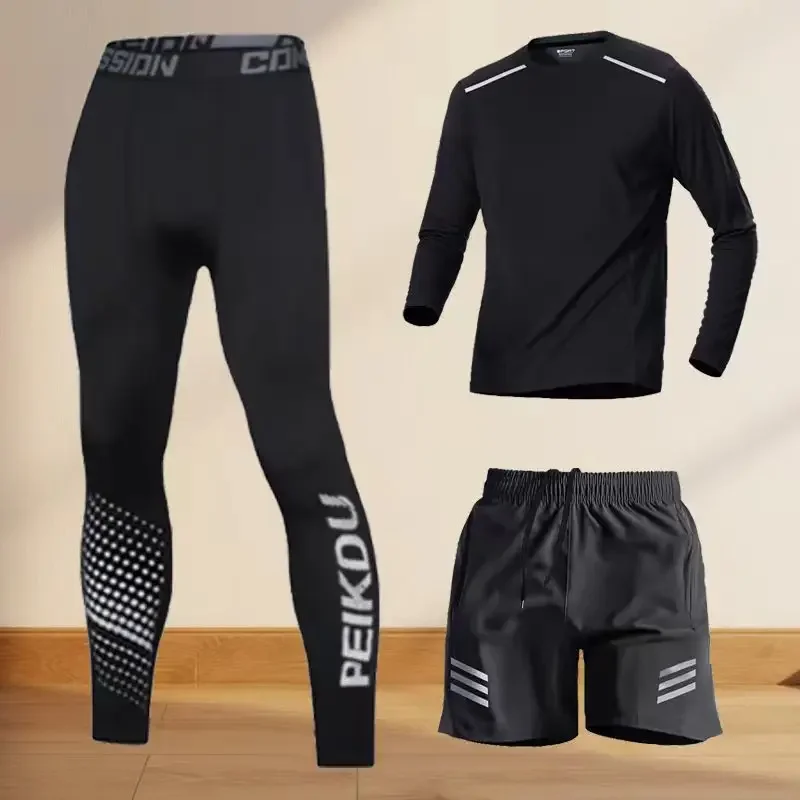 

The best-selling three-piece sportswear set is cool, breathable, quick-drying and smooth, perfect for running and fitness