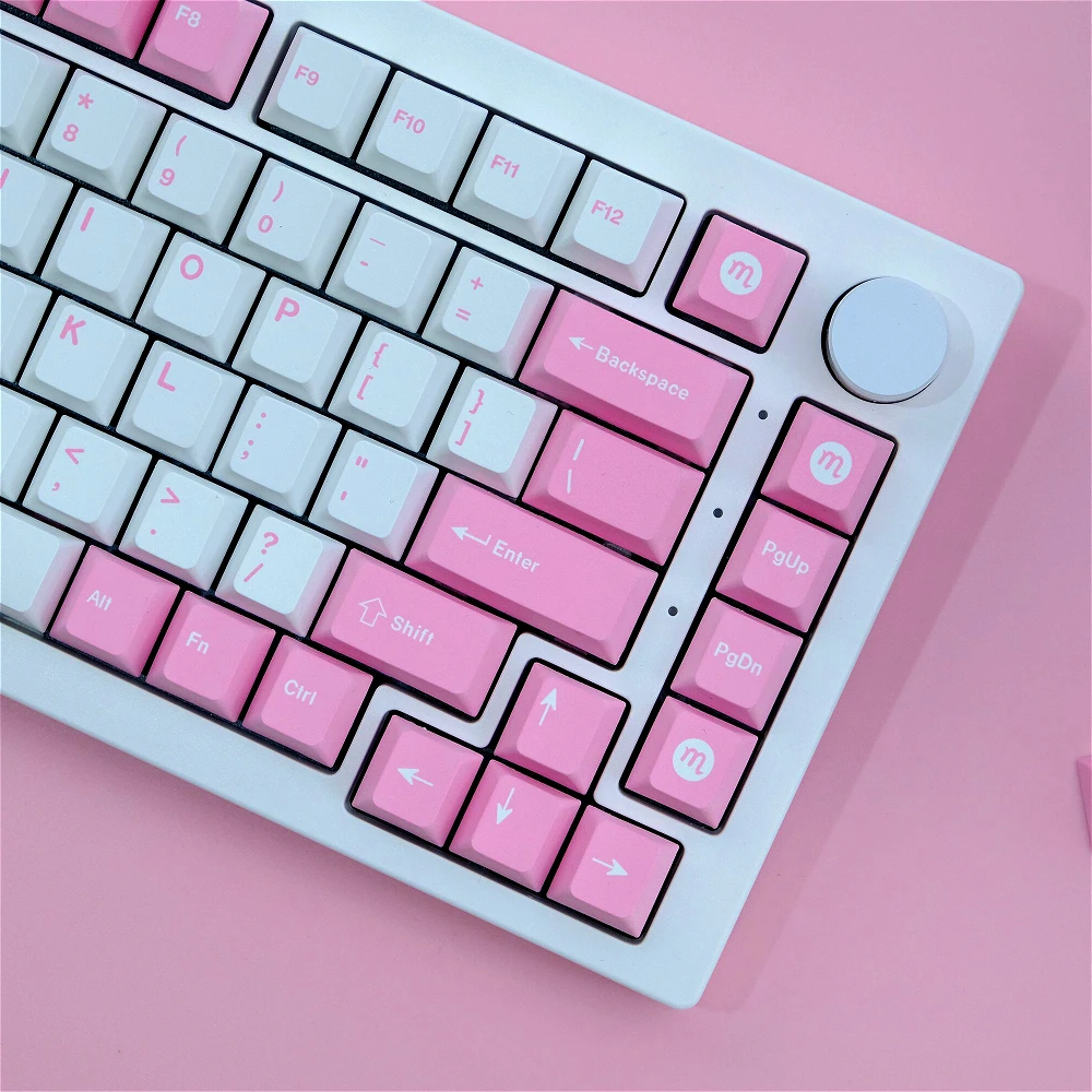 

The Cherry Blossom Pink Suit Cherry Type PBT, Pink Keyboard Suitable for Mechanical 61/64 Game Keyboard / 68/75/84/87/96/980/100