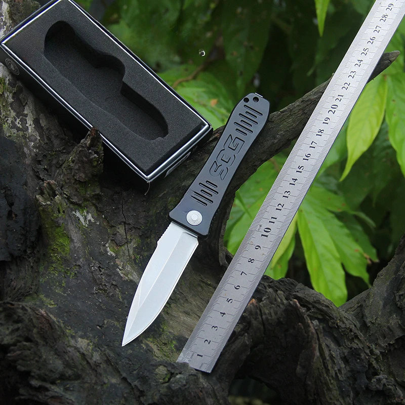 Nuovo coltello pieghevole da campeggio esterno 5CR15MOV lama in lega di alluminio manico tasca sopravvivenza tattica caccia coltelli multiuso strumenti CED