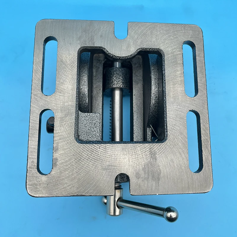 Imagem -06 - Precisão Inclinação Máquina Vise Máquina de Perfuração de Bancada Broca Imprensa Vise Qkd75