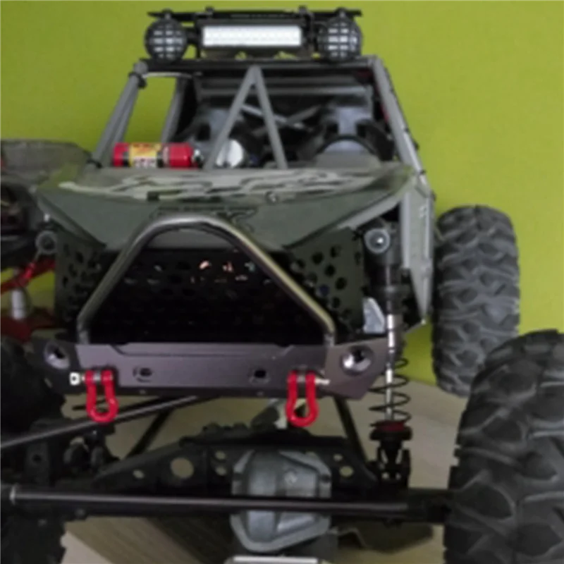 A04F-10X RC voiture pare-chocs avant en métal modèle RC pièces pour Axial SCX10 Jeep Wrangler 1/10 télécommande chenille CNC usiné