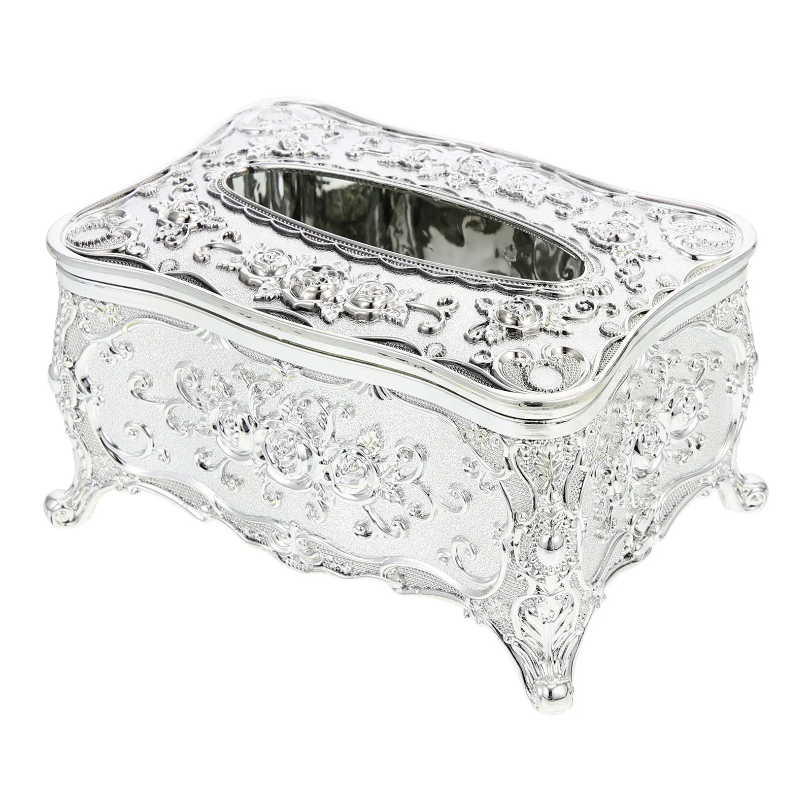 Boîte à mouchoirs en acrylique, style rétro vintage, organisateur de serviettes de luxe pour le salon, la chambre à coucher, la décoration de la maison, porte-mouchoirs de bureau