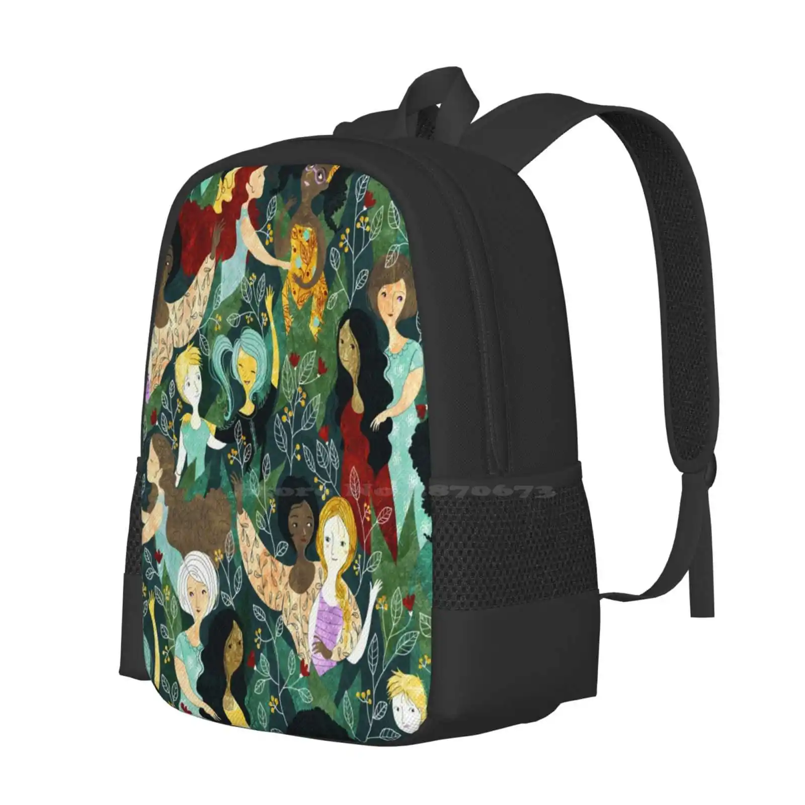 Bolsa escola irmandade para adolescentes, bolsa viagem laptop, natureza amor, amizade