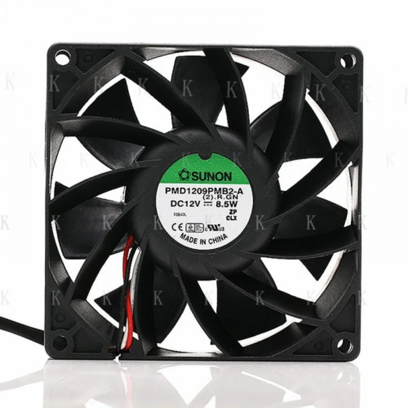 C  FOR  SUNON PMD1209PMB2-A (2) .R.GN 12V 8.5W 9038 9CM 3-wire dual ball cooling fan