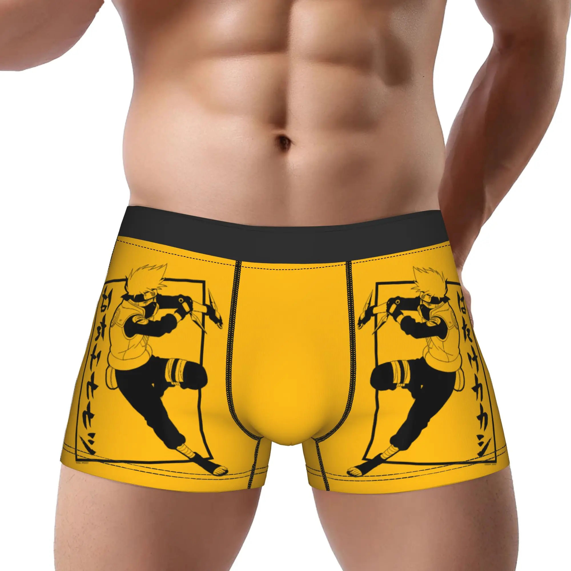 

Bandai boxers Shippuden Kakashi with Vertical Kanji Anime Underpants Men Underwear Ventilate Shorts Boxer Briefs