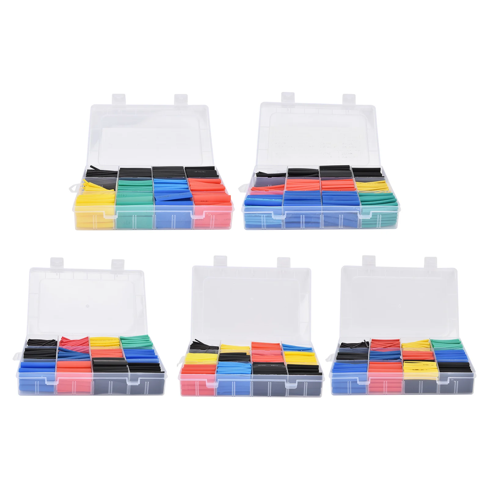 

Набор термоусадочных трубок: комплект для изоляции и соединения, разноцветный набор термоусадочных трубок