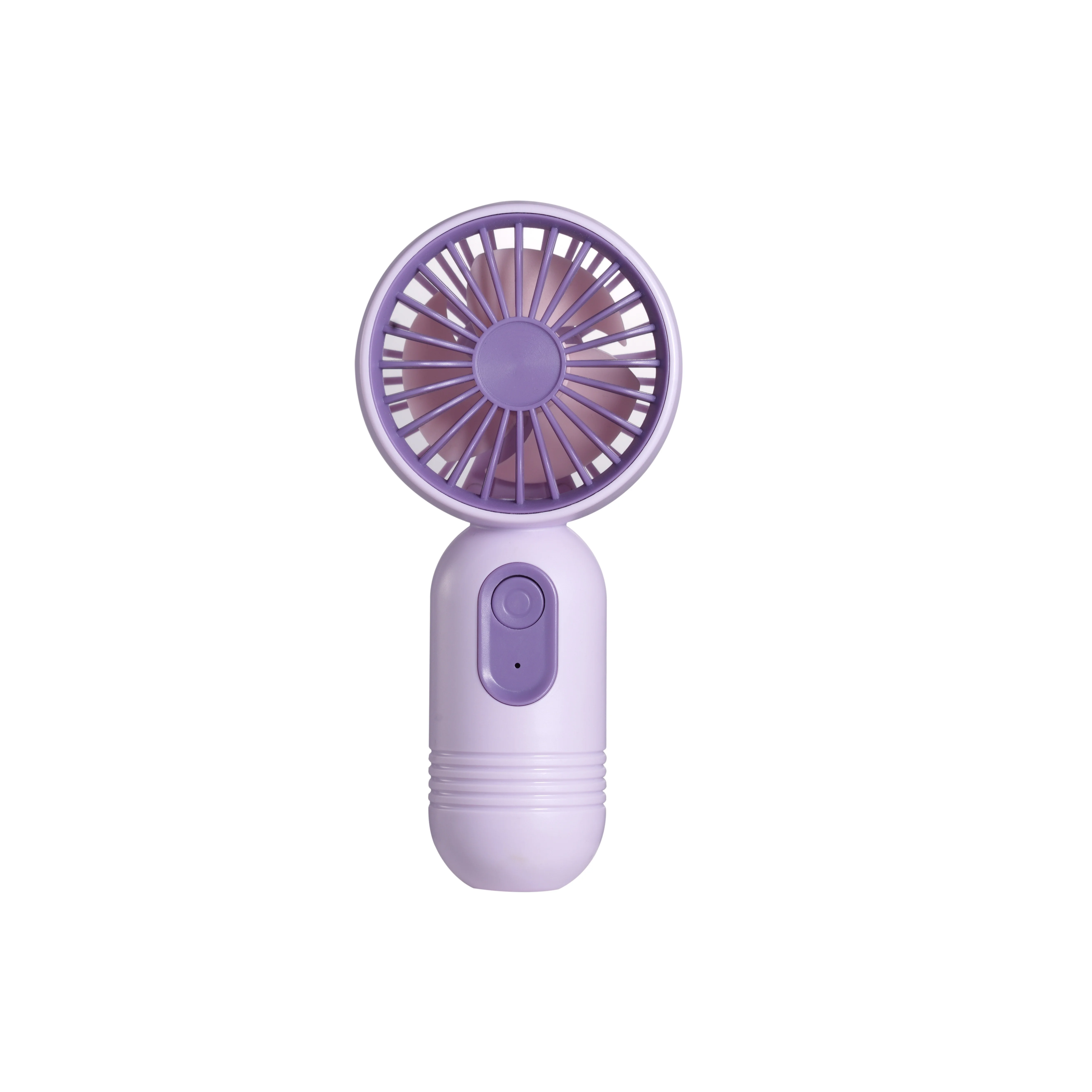 A Mini Portable Handheld Fan USB Rechargeable Personal Cooling Fan Button Control Indoor and Outdoor Use Office Travel
