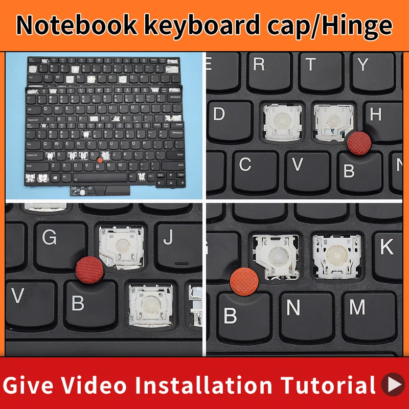 Zapasowa nakładka na klawisze i zawias do klawiatury LENOVO ThinkPad X280 A285 X390 X395 L13 Yoga S2 5th S2 Yoga 5th Keycaps