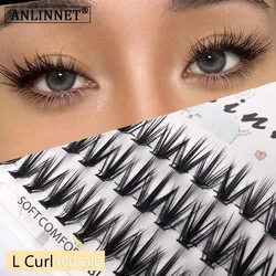 Natural Mink Eyelash Extensions New 10D/20D/30D/40D L Curl Lashes Cluster Individual Lashes Makeup Tools False Eyelashes Cilios