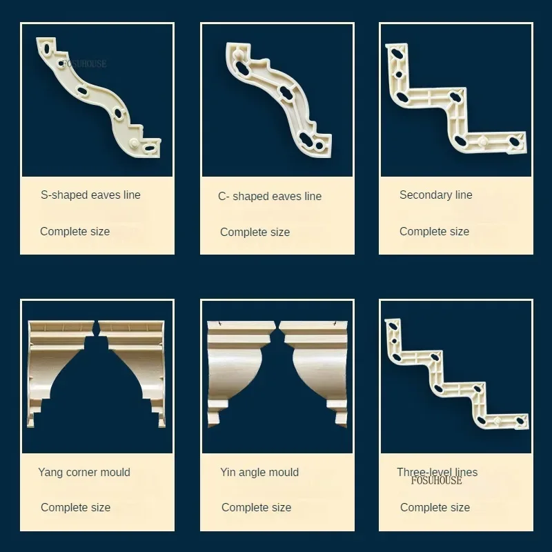 

Форма для карниза римской колонны в американском стиле для виллы, украшение для бытовой внешней стены, литая форма для цементного карниза XX