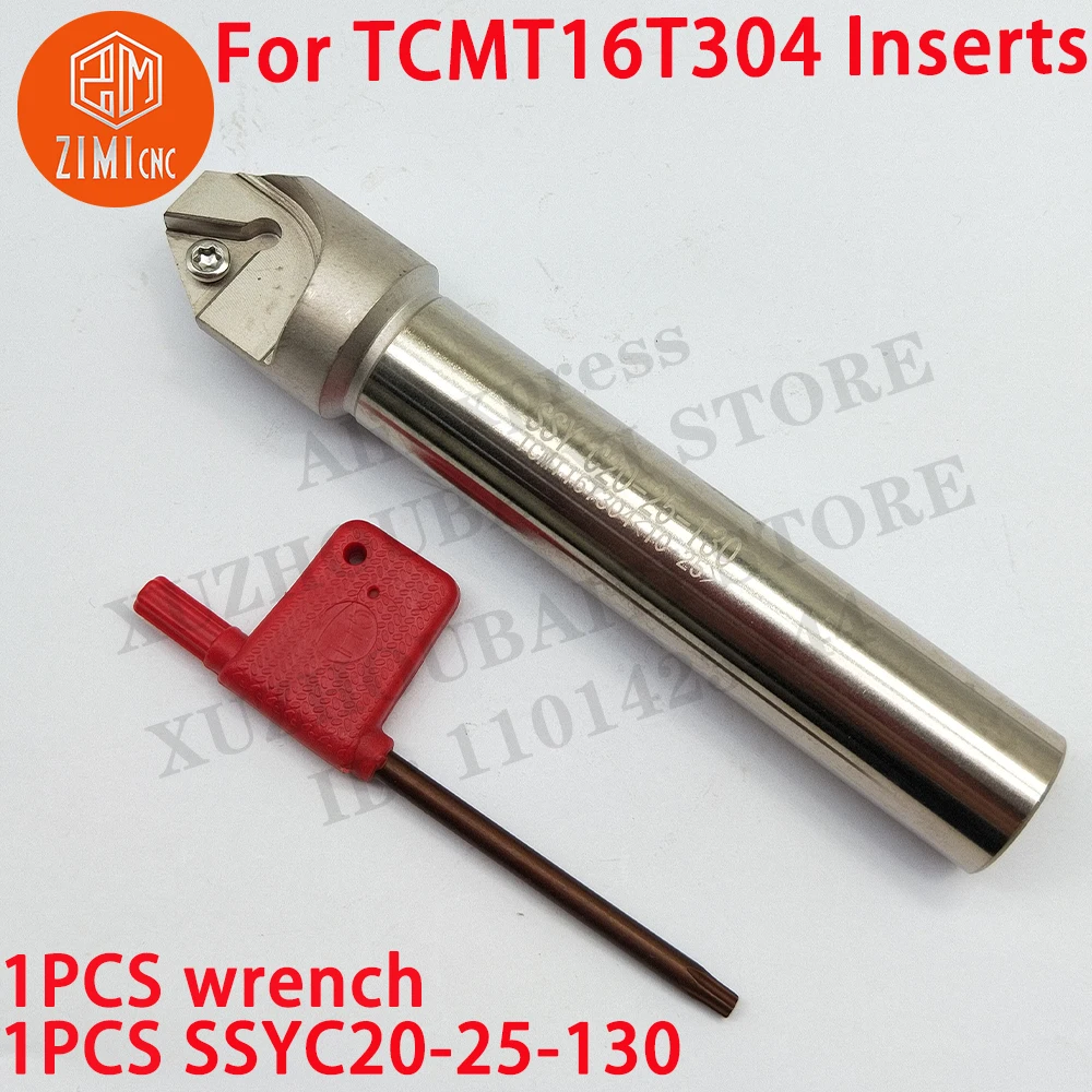 SSYC20-25-130 Internal Threading Turning Tools Holder CNC Tools Cutter Lathe Tools for TCMT16T304 Carbide Inserts SSYC20-25-130