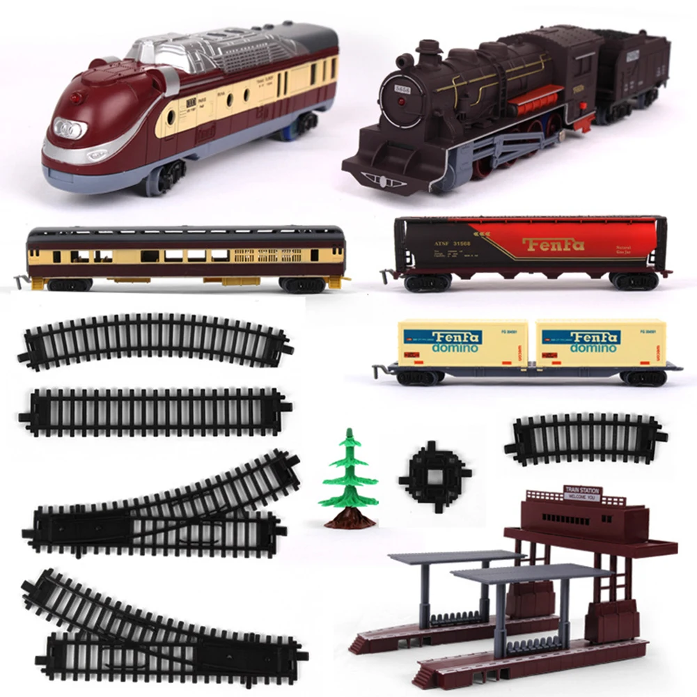 1pc Simulation Train Track Expansion Pack Railway Vehicle Track Toy High-speed Railway Die-cast Train Toy Model Educational Toy