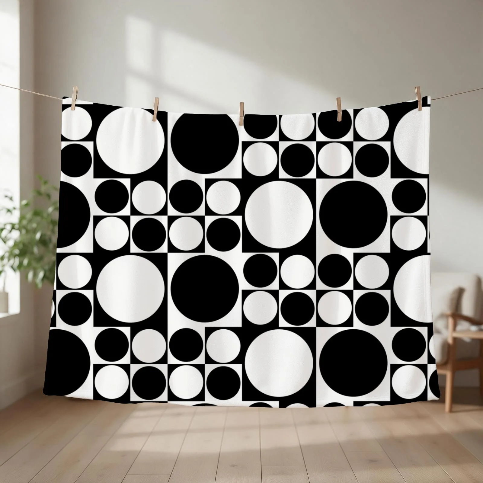 Mod op art dress Throw Blanket Weighted Winter beds Luxury Thins Blankets