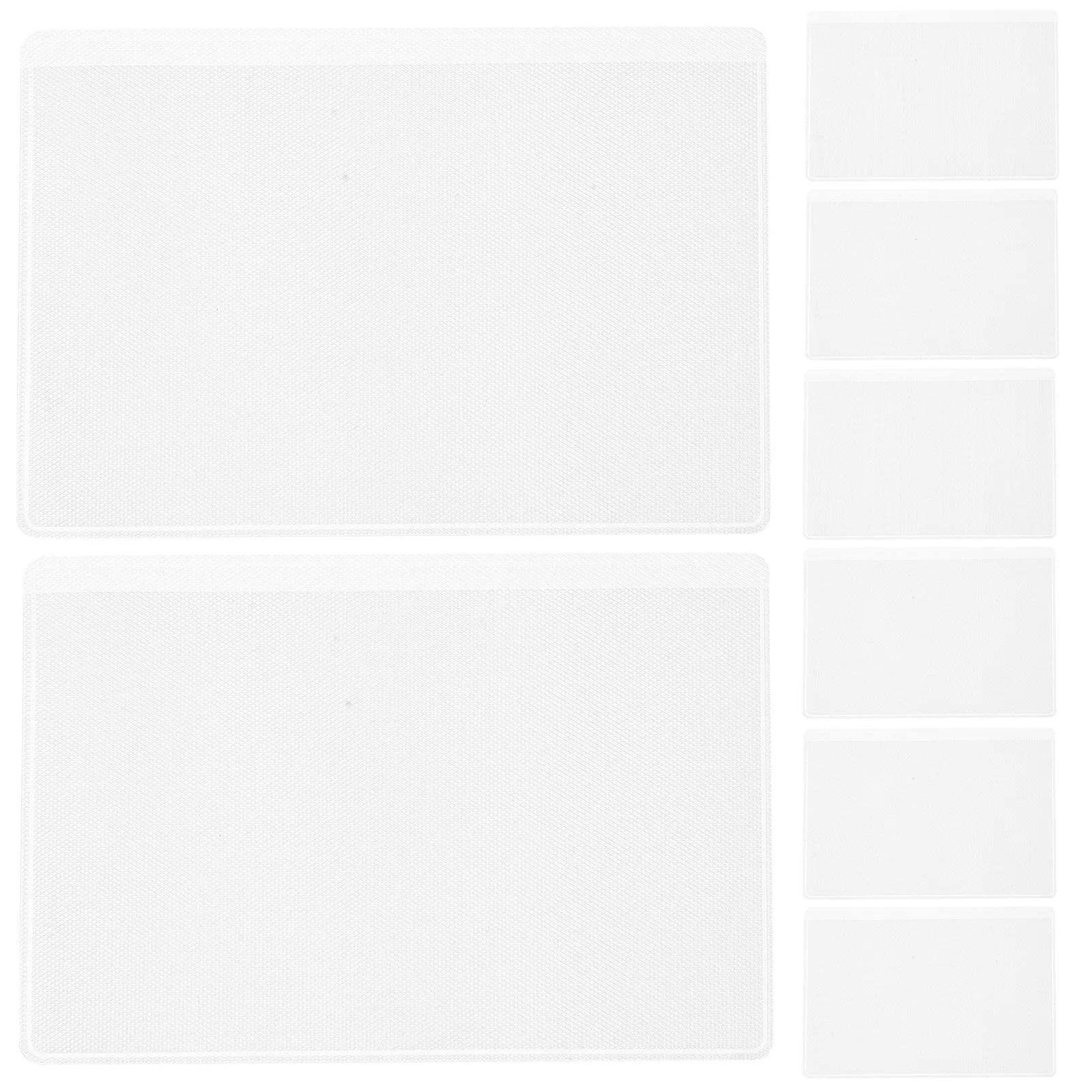 

50 Pcs Business Card Protection Case Sleeves Access Holder Clear Badge Antimagnetic Pvc Plastic