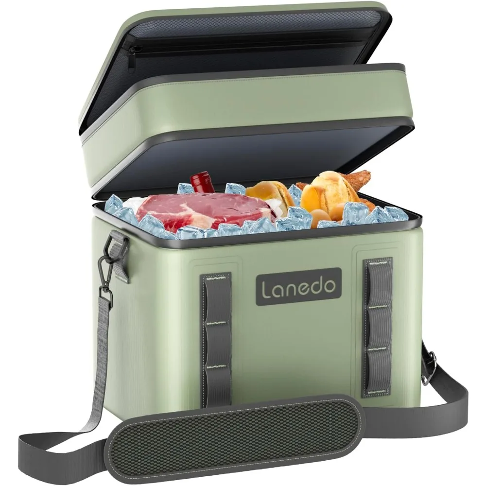 

Lisa Lunch Soft Cooler 20/36 Can, Insulated Bag Portable Ice Chest Box for Lunch, Beach, Drink, Beverage, Travel, Camping