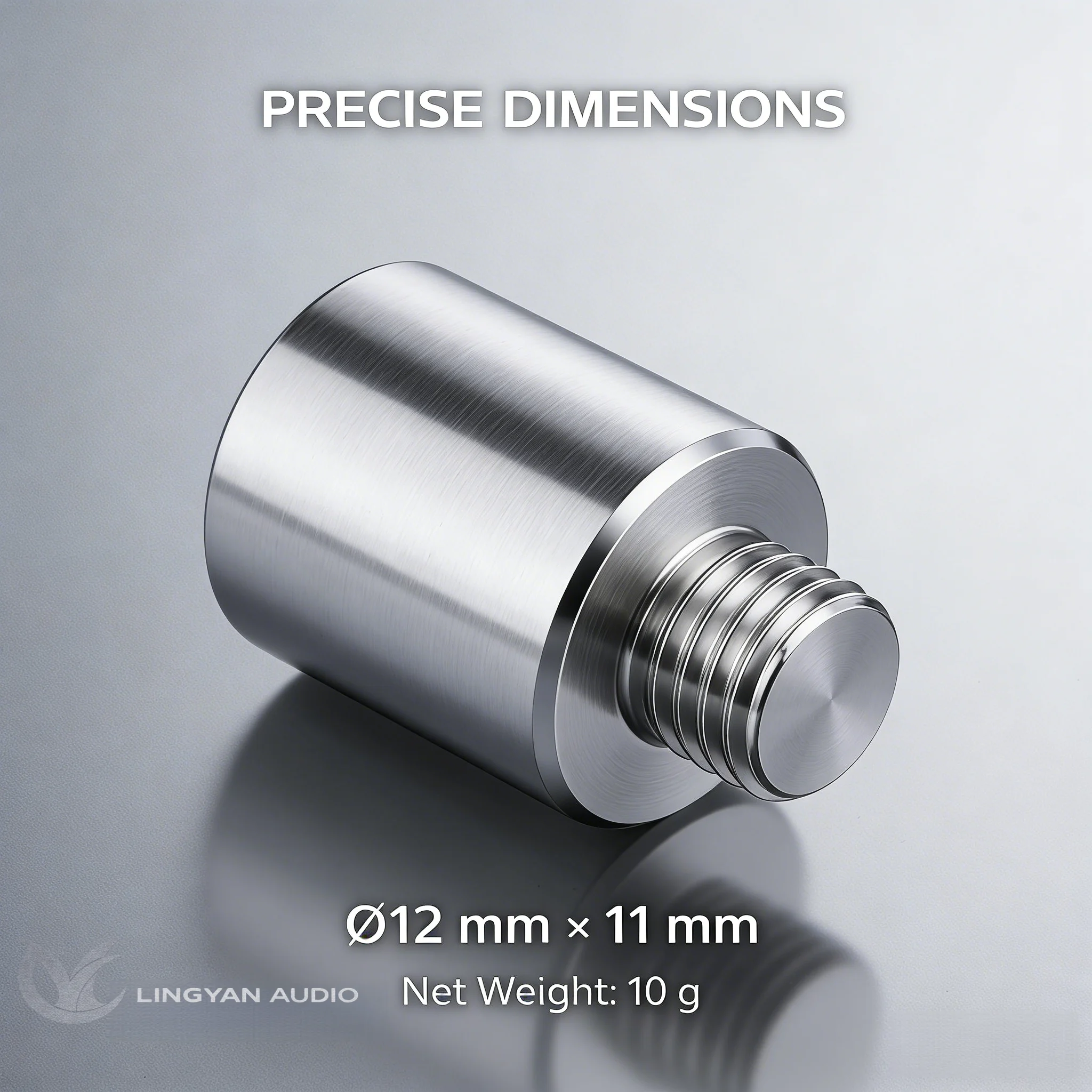 Pieza de Mejora para Tornamesa, Accesorio de Contrapeso Antideslizante de 10g, para Modelos Technics SL-1200 MK2 MK4 MK5