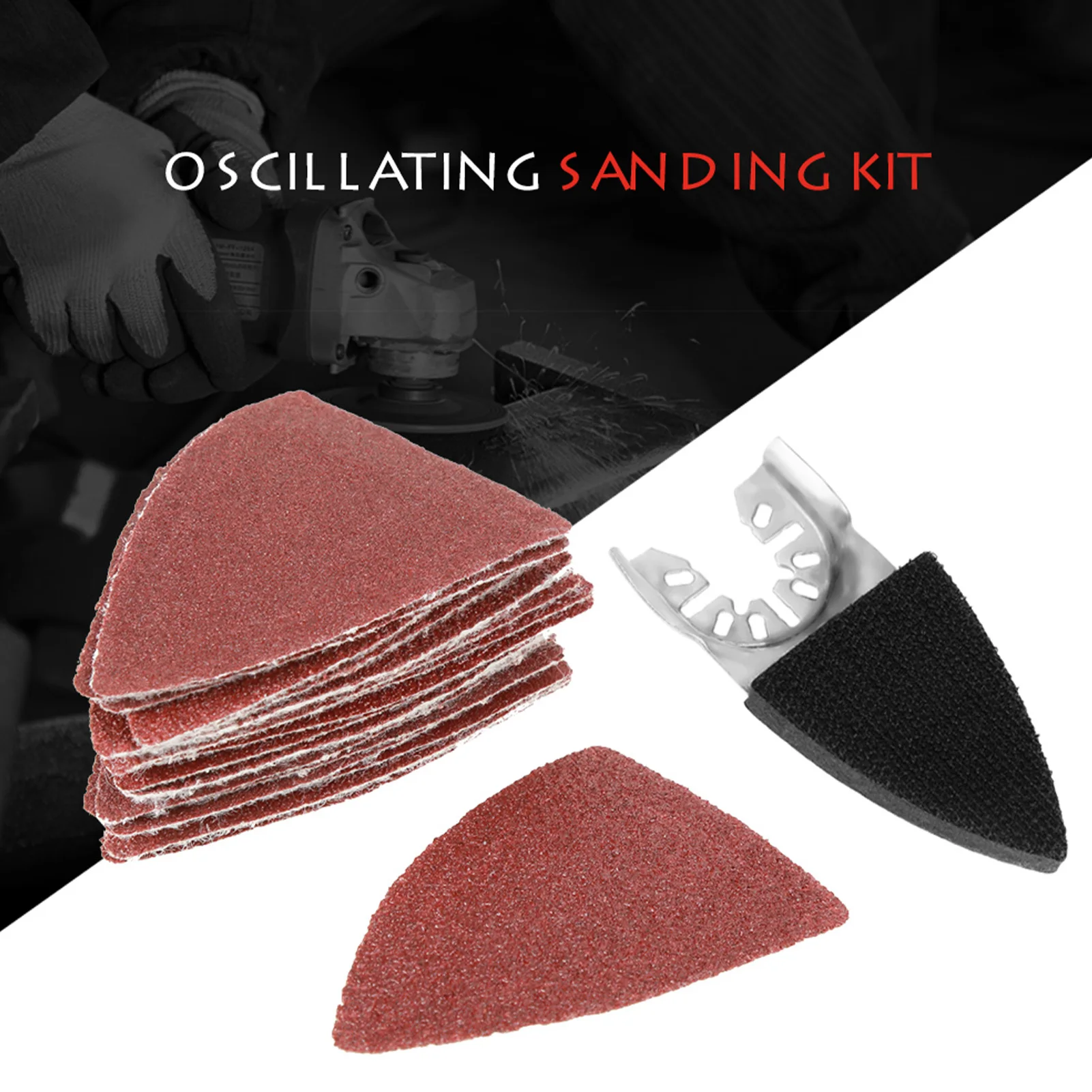

ZK40 82pcs Sanding Kit Oscillating Multi Tool Sand Pad for Bosch