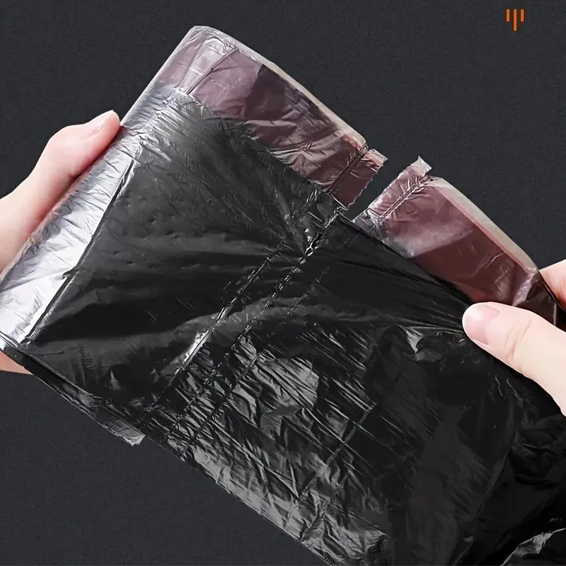 75/150PCS Nero Coulisse Sacchetto di Immondizia Usa E Getta Per Uso Domestico Sottile Grande Capacità Prevenzione Delle Perdite Borse Con Manico In Plastica Portatile