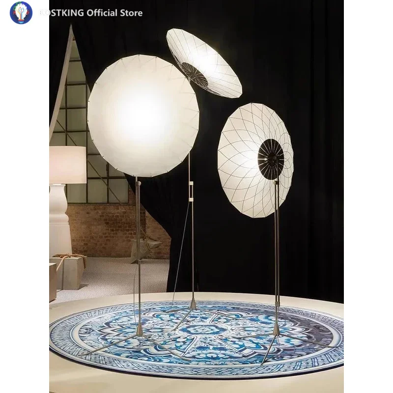 Netherlands Designer Floor Lamp for Living Room Sunflower Standing Height Adjustable LED Lighting Fixture
