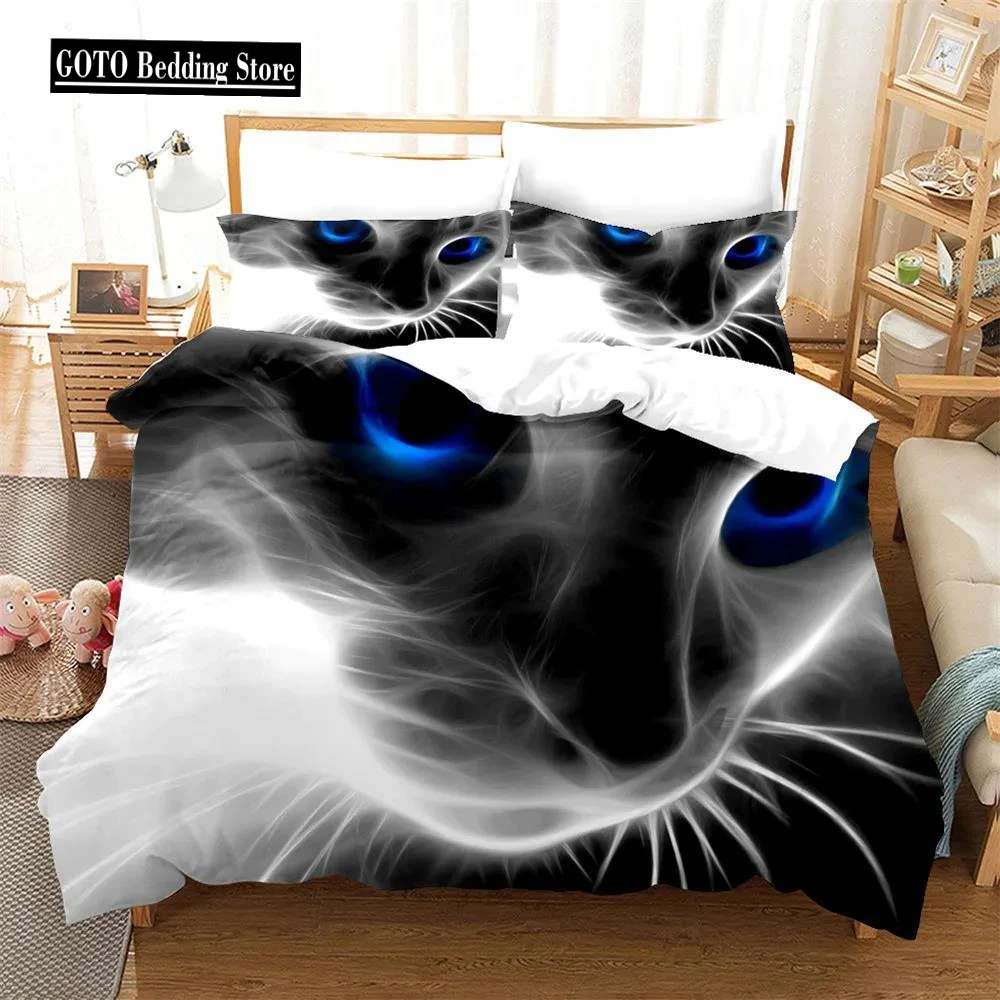 

Dropship Bedclothes Home Textile animal 3D Pet Cat Dog Bed Cover Bedding Set Kids Cartoon North America Quilting Cute Set