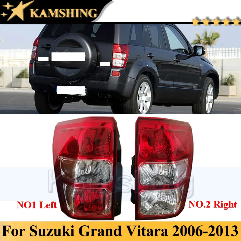 Kamshing Rear Bumper Tail Light Tail Lamp For Suzuki Grand Vitara 5 Door 2006-2013 Taillight Taillamp Brake Light Turn Light