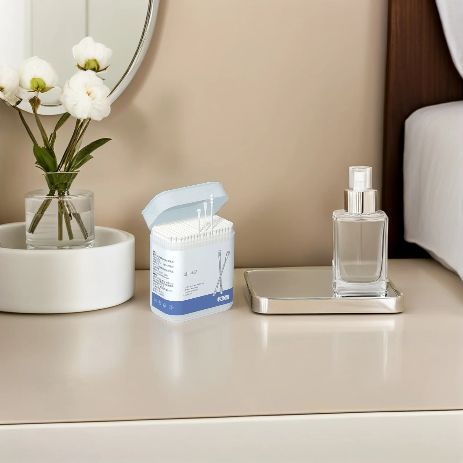 1 صندوق مسحات قطنية للاستعمال مرة واحدة للطفل أعواد تنظيف متعددة الاستخدام لإزالة مكياج الأذن والأنف قطن آمن للرضع ناعم غير قابل للحكة #1