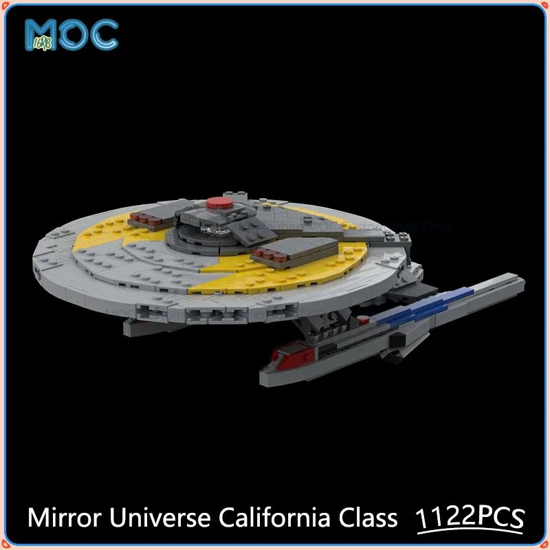 

Mirror Universe California Class (ISS Cerritos) Model MOC Building Blocks DIY Assemble Bricks Space Display Toys Gifts 1122PCS