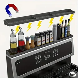 Stovetop Storage Solution Space-saving Solution Magnetic Stove Spice Rack Heat-resistant Organizer for Universal Stoves Non-slip