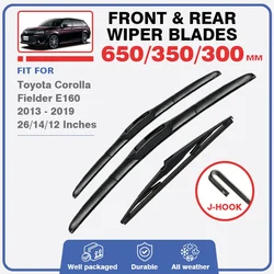 Front Rear Wiper Blades Set For Toyota Corolla Fielder E160 2013 - 2019 Hybrid Wagon Windscreen Windshield Window 26