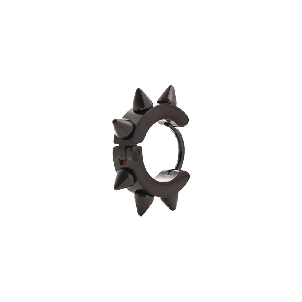 Unisex Punk Stainless Steel Spike Fashion Rivet Gothic Stud Earring Hoop Earrings Accessories Jewelry