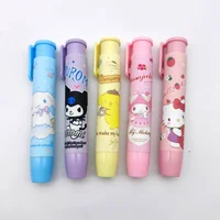 Paquete de 30 Borradores de Presión Sanrio Kawaii Kuromi Melody, Borradores de Lápiz con Diseño de Gatitos, Regalos de Papelería, Artículos Escolares