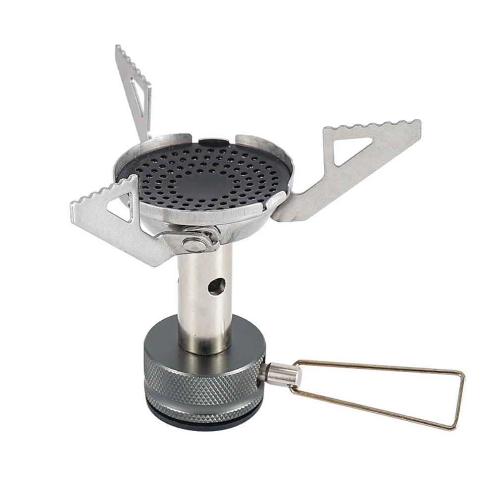 

Portable Gas Stove Head Folding Gas Stove Furnace End Miniature Gas Stove Converter Head for Ourdoor Camping