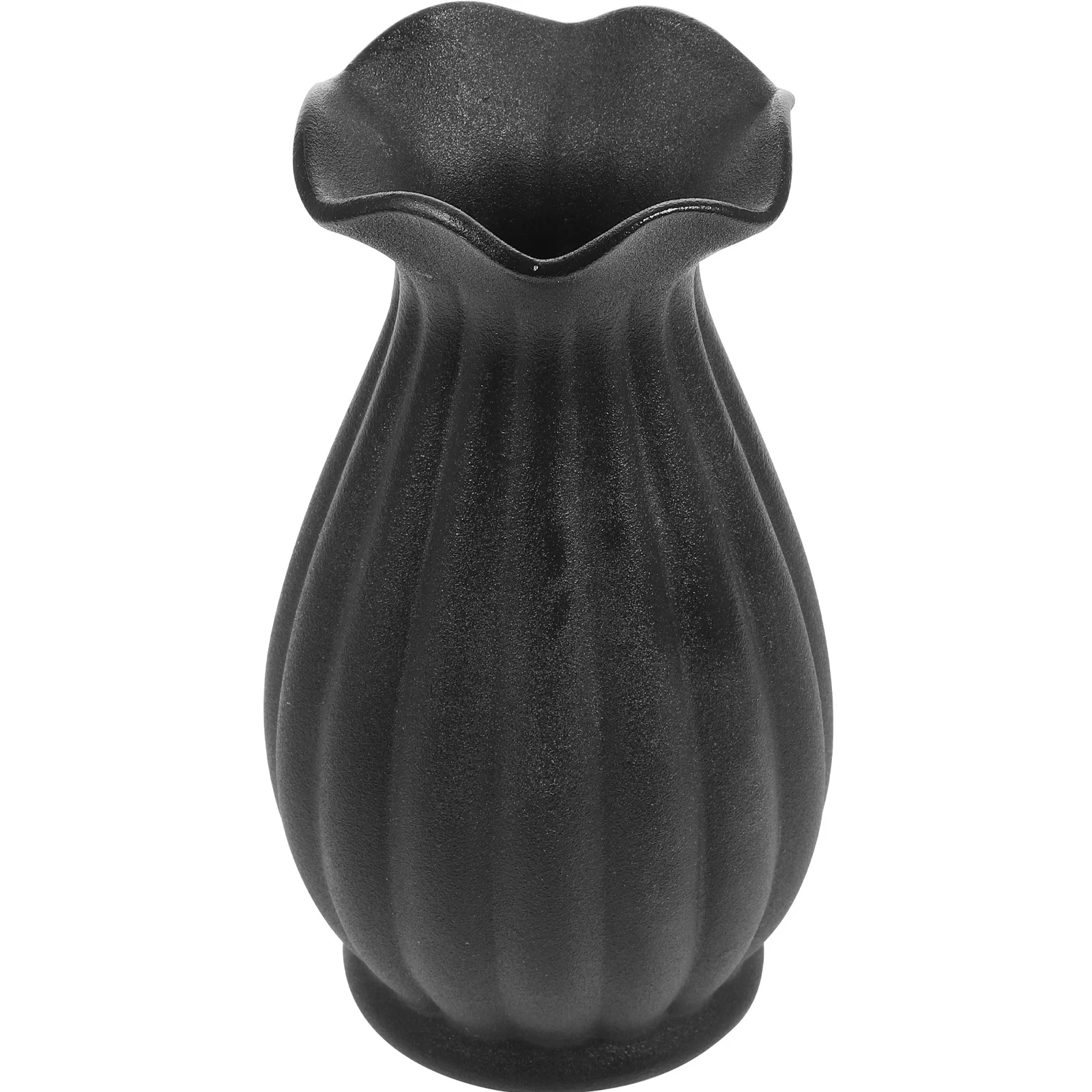 

1Pcs Ceramic Flower Vase Grey Simple Artistic Desktop Vase Indoor Decorative Container for Home Office Fresh Silk Flowers