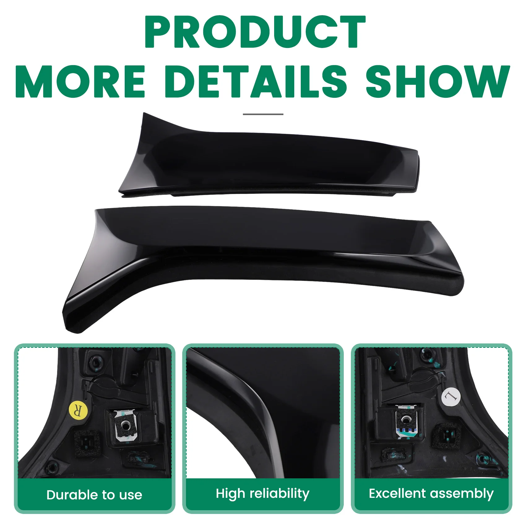 

Новинка-1 пара накладок на заднее лобовое стекло 9833762880 9833762780 для Citroen C5 AIRCROSS 2018-2022 YL008475XK YL008474XK