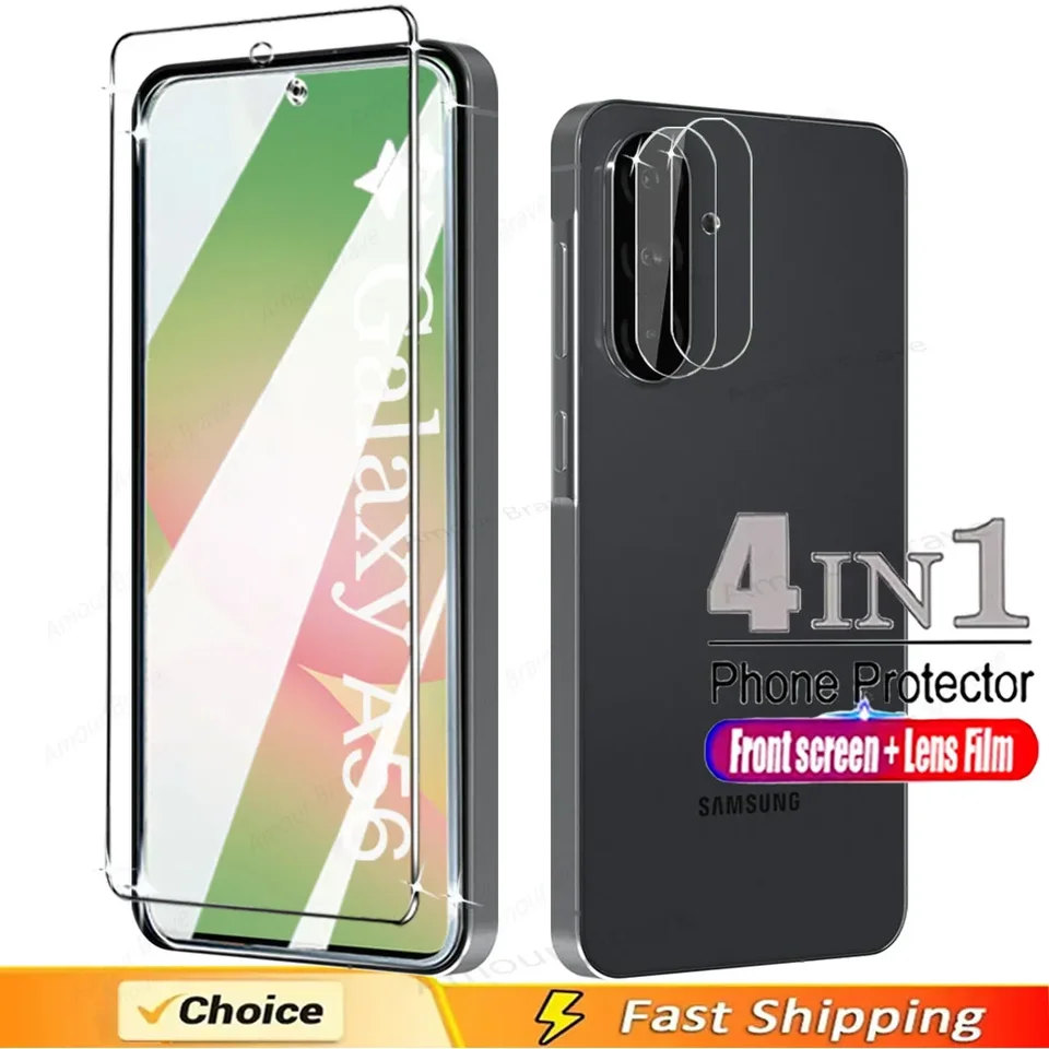 4 in 1 Tempered Glass Screen Protector for Samsung