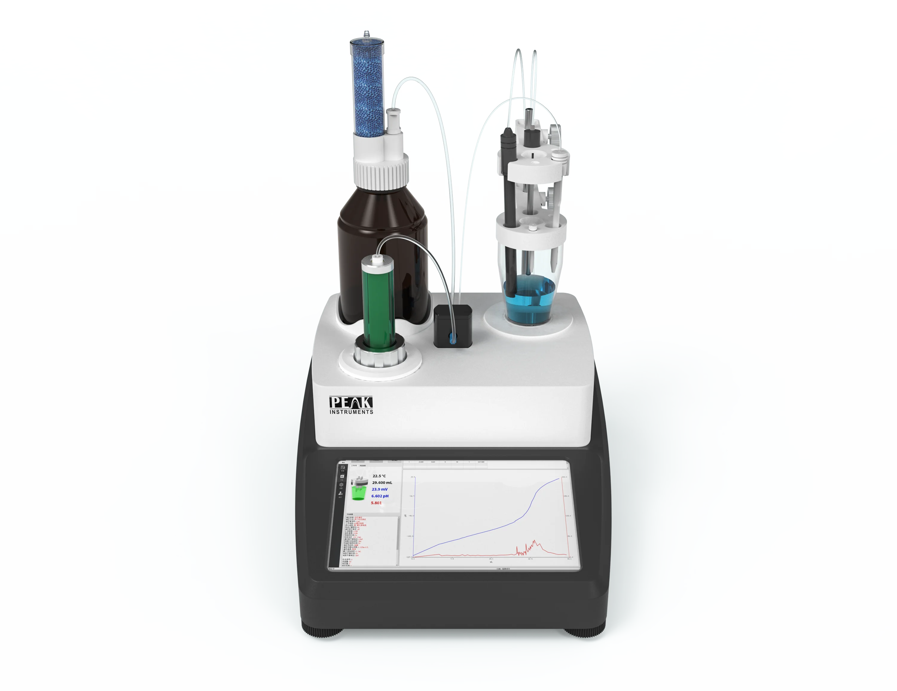 Laboratory Analytical  Automatic Potentiometric Titrator 10 Color Capacitive Touch Screen