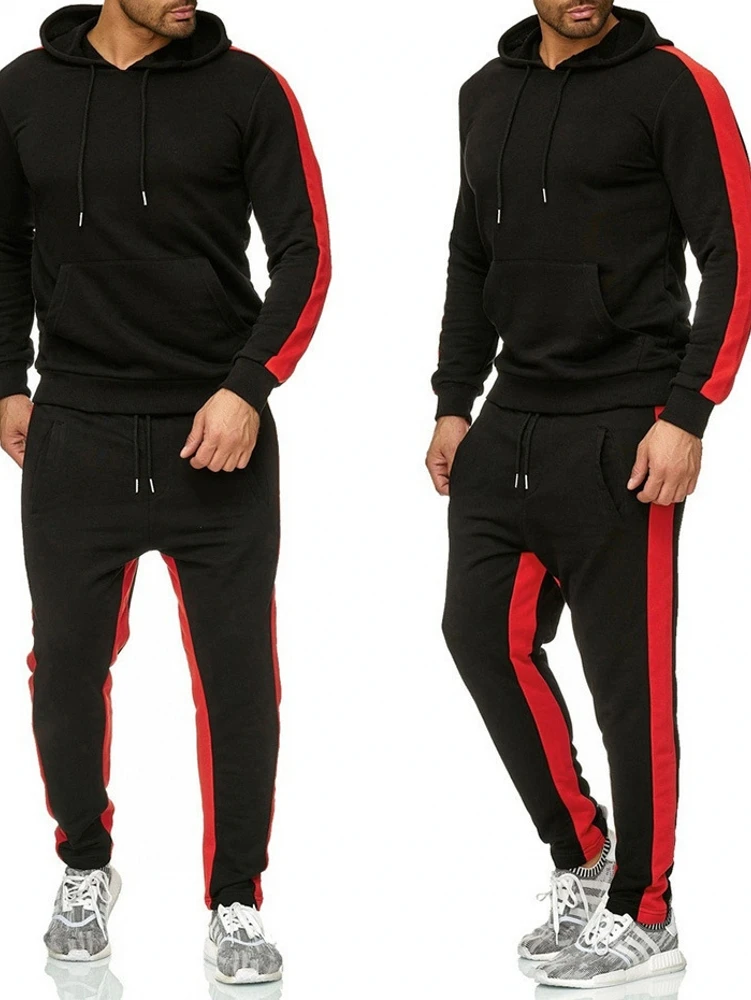 

Men's Hooded Sweatirt Set Long Sve Long Pants Winter Casual Sportswear Comfortable Breathable Faionable Streetwear