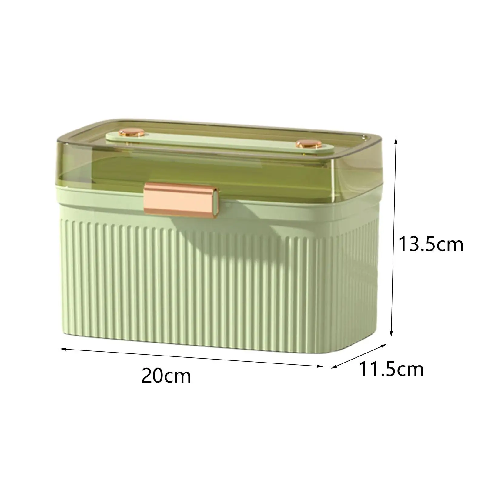 First Aid Empty Box Multipurpose Large Capacity Bin Removable Tray Storage Case for Office Family Camping Sports Cosmetic