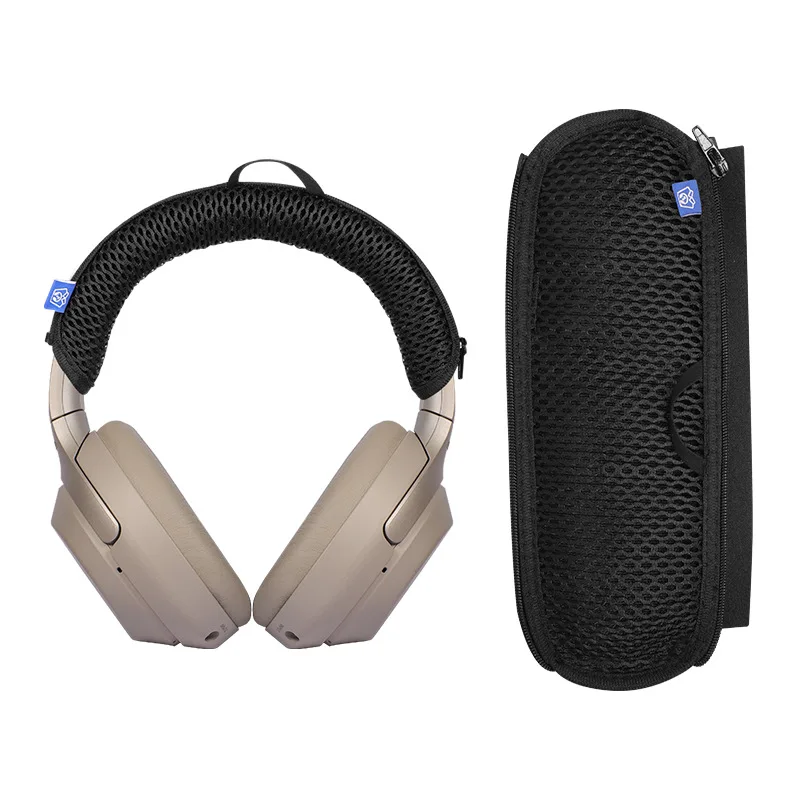 Сменный чехол на голову для наушников SONY MDR-1000xm3 1000xm4 1000xm5, сетчатый тканевый защитный чехол на молнии для головы