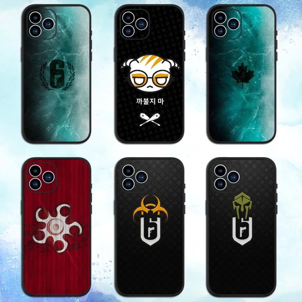 เกมR-Rainbow S-หกS-SiegeสําหรับiPhone 15 13 14 12 11 Pro MAX XR X SE XS Mini Soft Shell