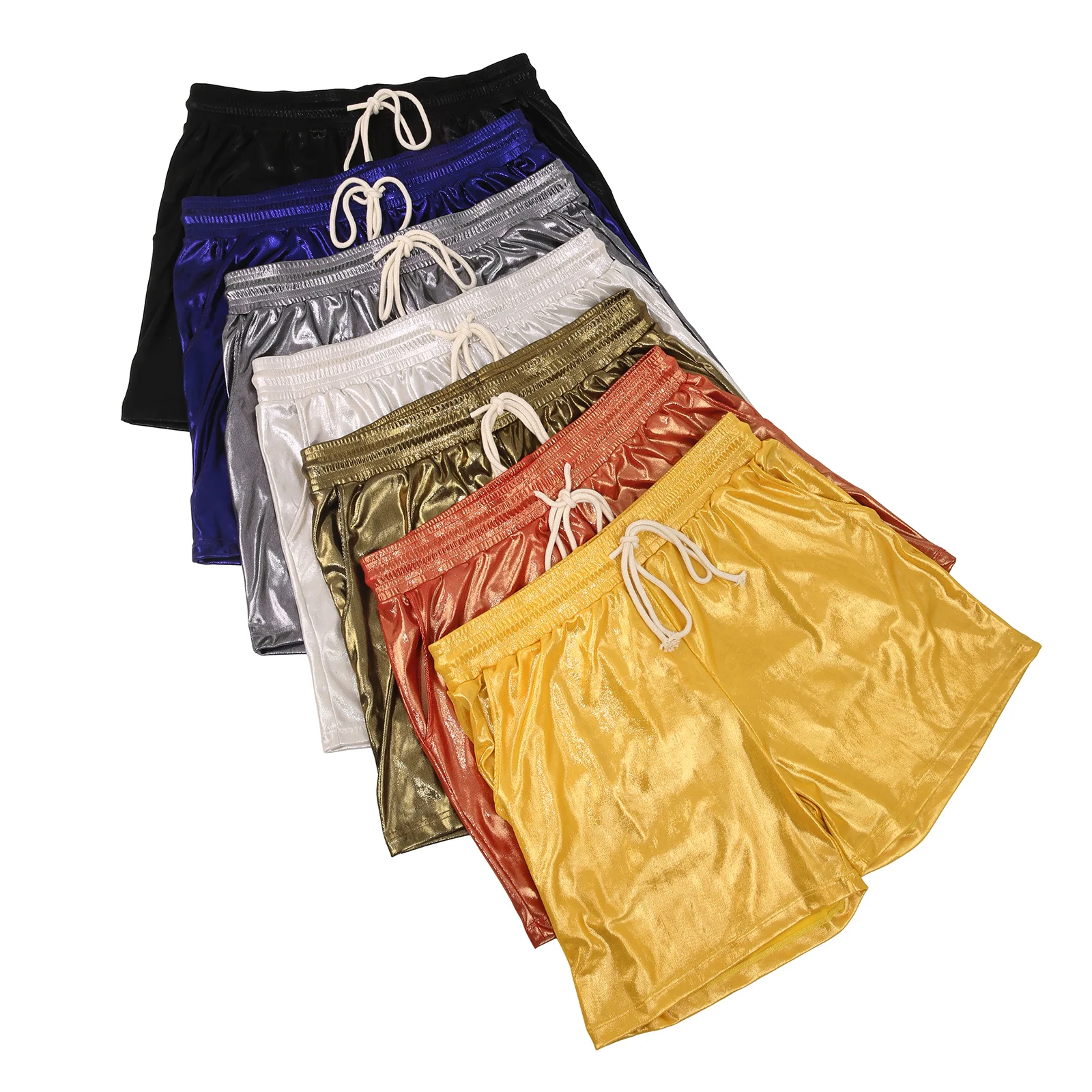 Männer Lose Sport Shorts Mann Lauf Boxer Ultra Dünne Fitness Gym Kurze Hosen Sommer Shinny Quick Dry Freizeit Jogginghose Böden – Detail 16