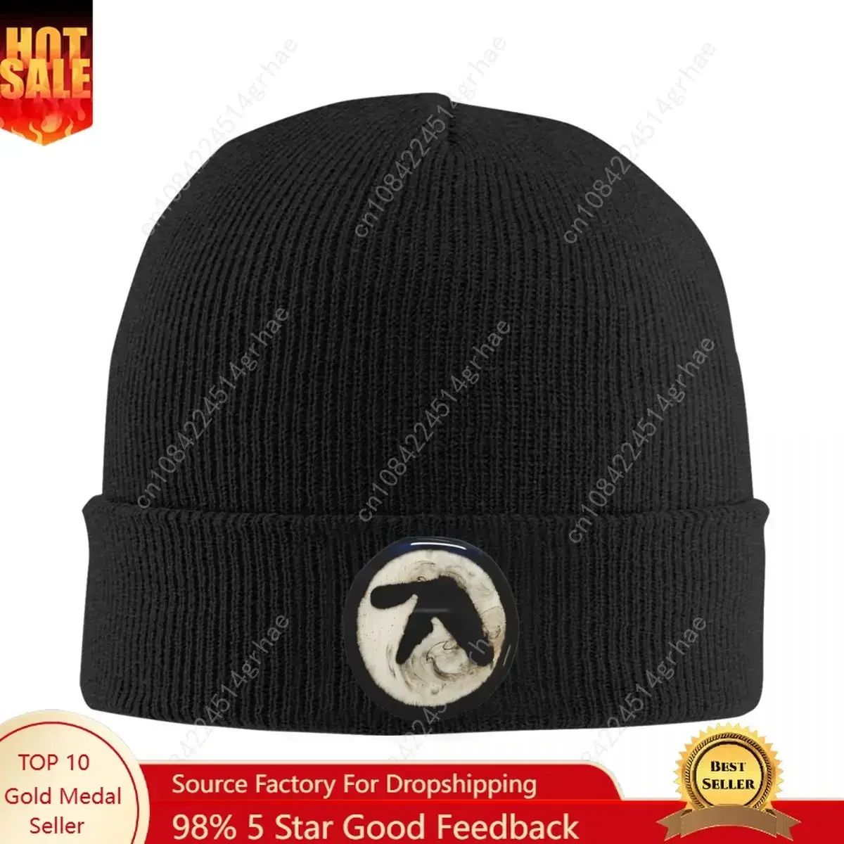 

Aphex Twin Music Knitted Caps Women's Men's Beanie Autumn Winter Hats Acrylic Crochet Melon Cap