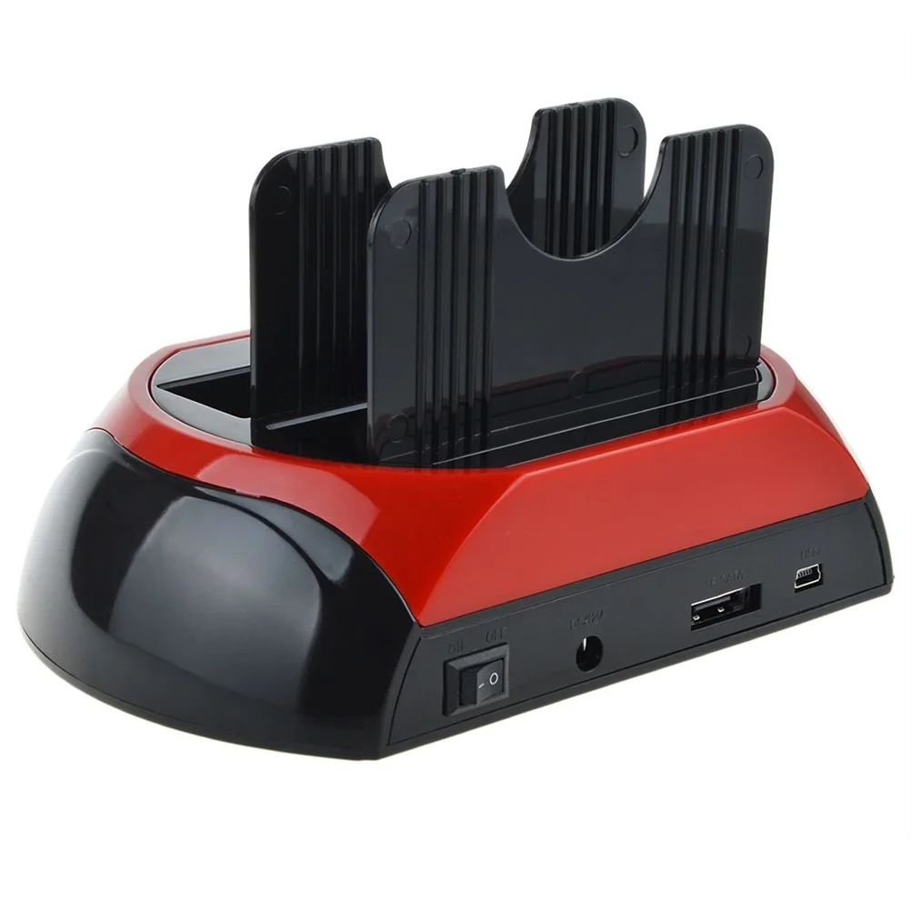 

HDD Docking Station Dual USB Clone Hard Drive Multi Function Reader With US Plug Docking Station