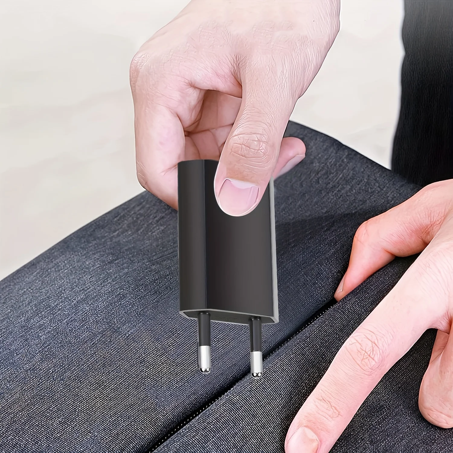 3/5/10 قطعة مصدر الطاقة USB قابس طاقة 5 فولت 1A شاحن السفر جدار شحن شاحن محول الطاقة USB التيار المتناوب الاتحاد الأوروبي التوصيل (أسود) للهاتف