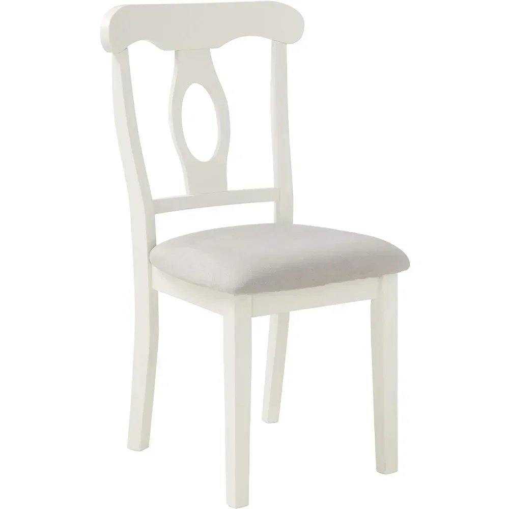 

Tables and Chairs 5 Piece Lindsey Dining Set Chair Off-White/Gray Table Sets for Dining Room Bedroom Furniture Set Home