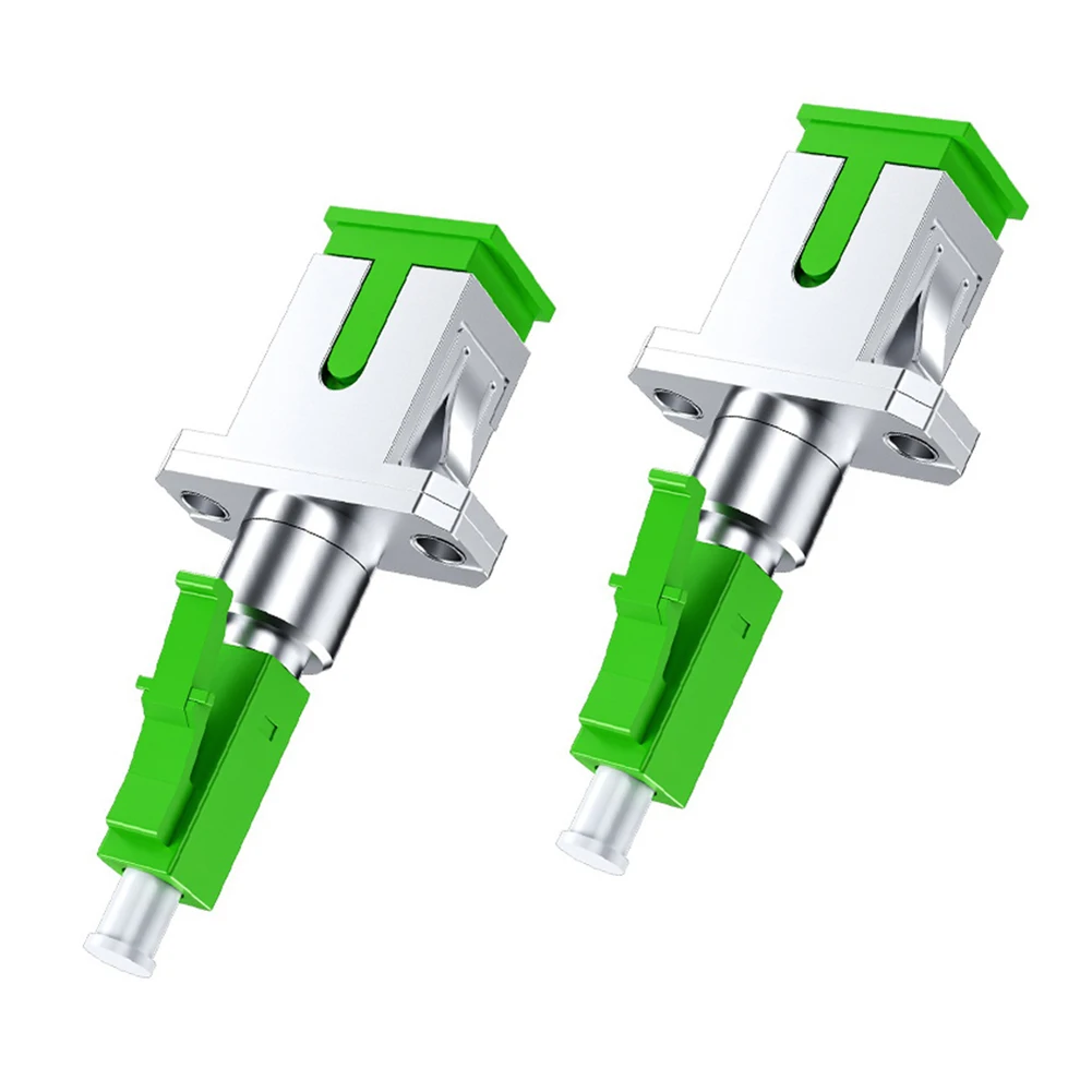 2pcs Fibre Optic Adapter For SC/APC Female To For LC/APC Male Fibre Coupler Seamlessly Connectors For Networking