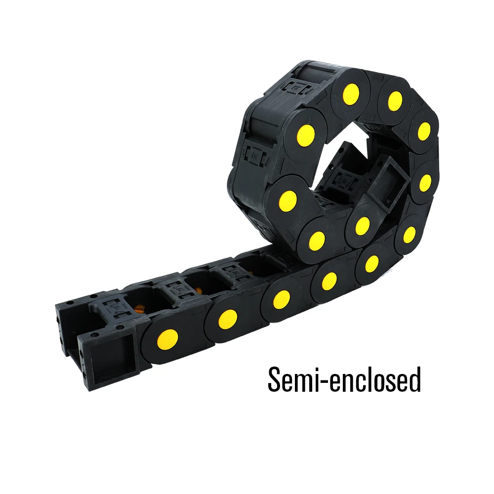 HLTNC 45 Serie 45*50 45*75 45*100 Tipo aperto chiuso di cavo in nylon Proteggi accessori per macchine utensili a catena