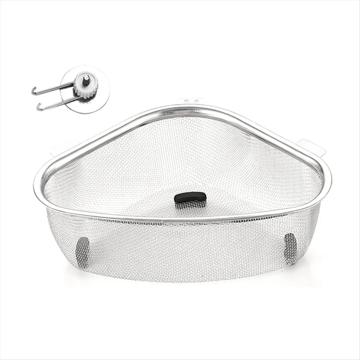 REST Triangle Sink Drain Basket Kitchen Triangle Filter Basket Fruit and Vegetable Storage Drain Rack Basket B