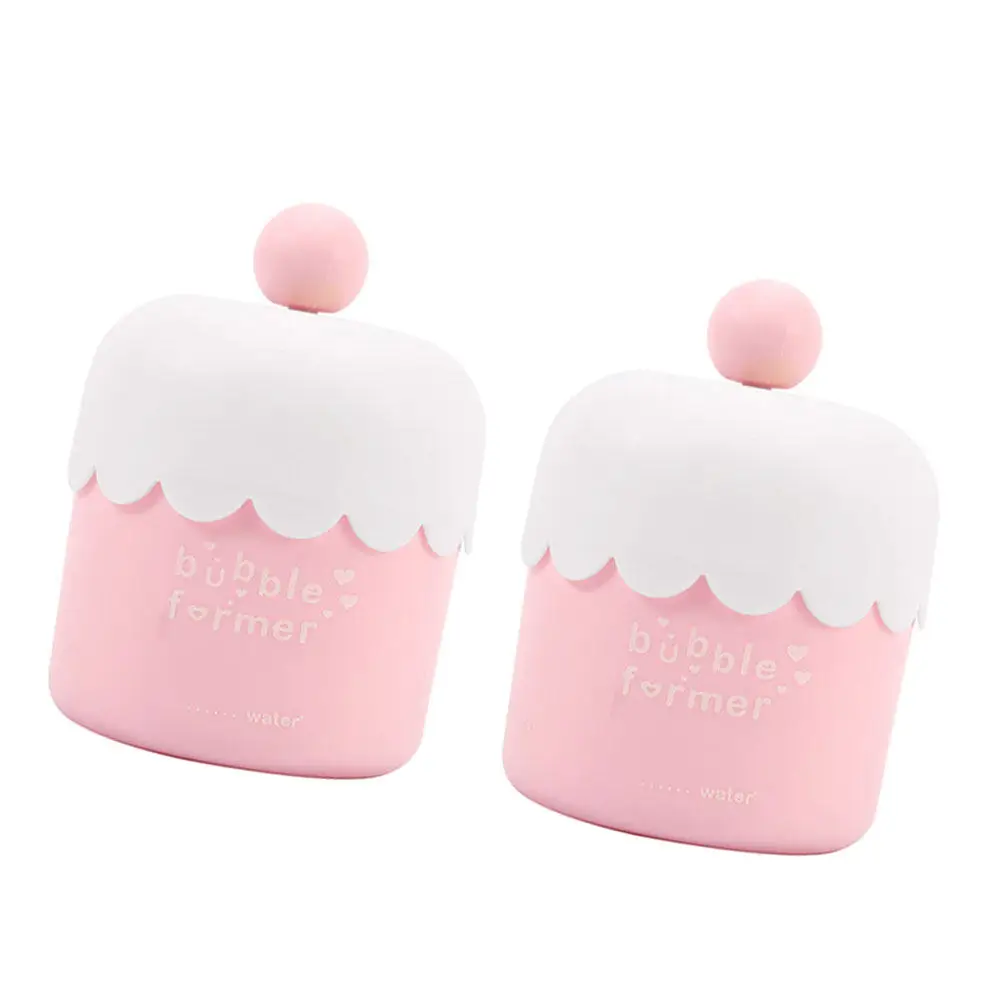 

2Pcs Portable Foaming Maker Cup for Shower Gel Facial Cleansing Bubbling Tool Lightweight Compact Reusable Bathroom Foams Maker