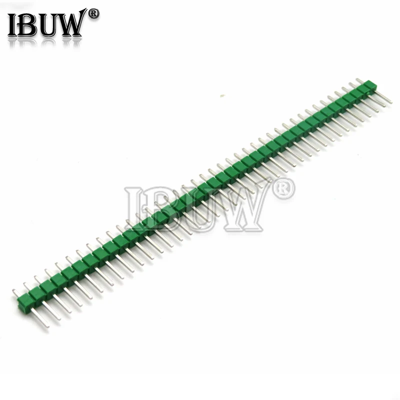 10PCS 2.54MM 40Pin 1x40P 2x40P Male Pin Header Strip Single Row Male Breakable Pin Header Connector Strip for Arduino Red Black